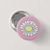 Badge Rond 2,50 Cm Bouton rose Fleur Faisy (Devant & derrière)