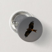 Badge Rond 2,50 Cm Bouton rouge de cerf-volant (Devant & derrière)