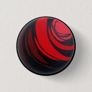 Badge Rond 2,50 Cm Bouton rouge de Chakra