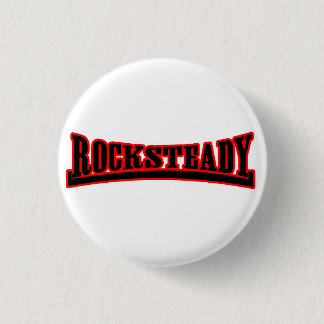 Badge Rond 2,50 Cm Bouton rouge noir Rocksteady