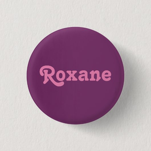 Badge Rond 2,50 Cm Bouton Roxane (Devant)