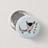 Badge Rond 2,50 Cm bouton rusé (Devant & derrière)