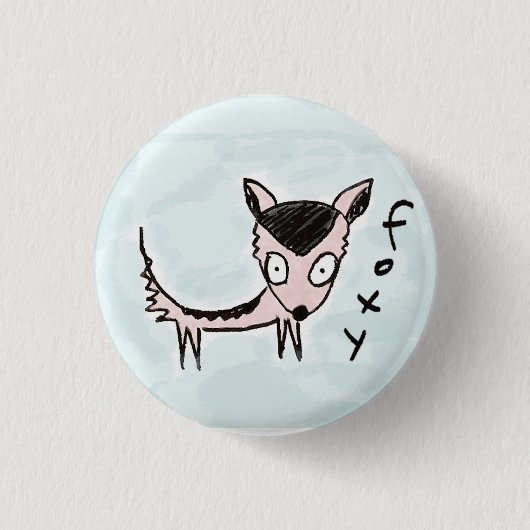 Badge Rond 2,50 Cm bouton rusé (Devant)