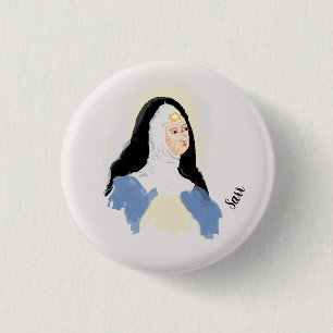 Badge Rond 2,50 Cm Bouton : Saint Béatrice