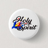 Badge Rond 2,50 Cm Bouton Saint-Esprit (Devant)