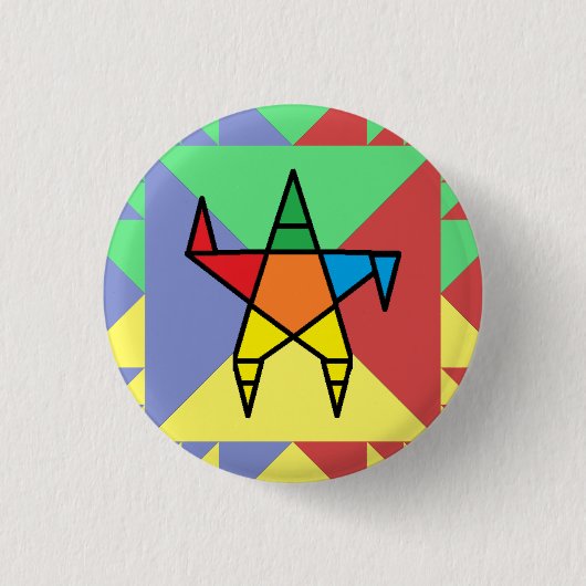 Badge Rond 2,50 Cm Bouton Sanghagram dansant (Devant)