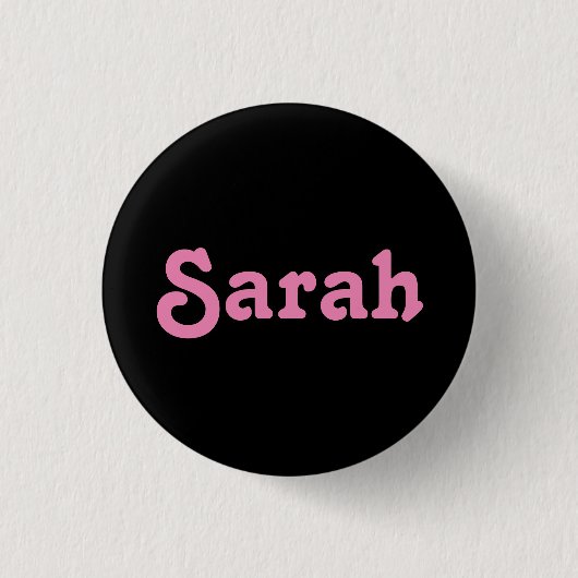 Badge Rond 2,50 Cm Bouton Sarah (Devant)