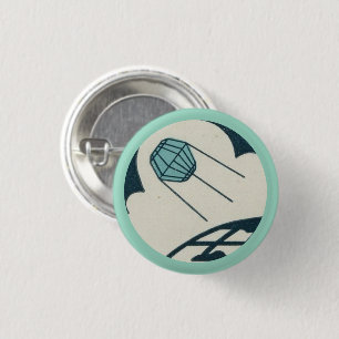 Badge Rond 2,50 Cm Bouton Satellite en orbite autour de la Terre