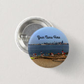 Badge Rond 2,50 Cm Bouton Seattle Skyline #4 (Devant & derrière)