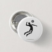 Badge Rond 2,50 Cm Bouton Service du joueur (Devant & derrière)