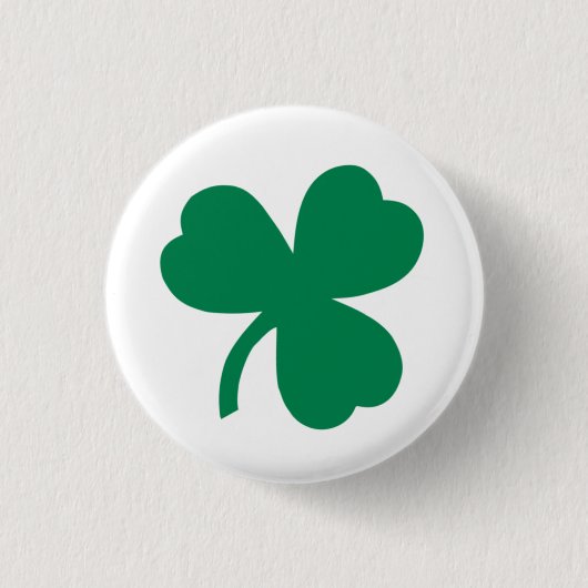 Badge Rond 2,50 Cm Bouton shamrock (Devant)