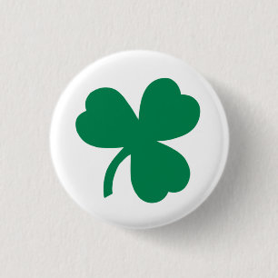 Badge Rond 2,50 Cm Bouton shamrock