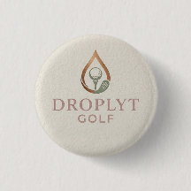 Bouton Signature Droplyt Golf (Logo Rose)