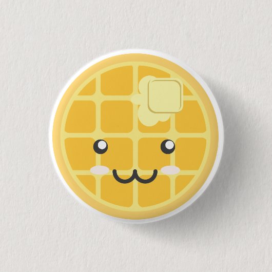 Badge Rond 2,50 Cm Bouton simple de gaufre (Devant)