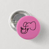 Badge Rond 2,50 Cm Bouton simple de PERSONNE ABAISSÉE (Devant & derrière)