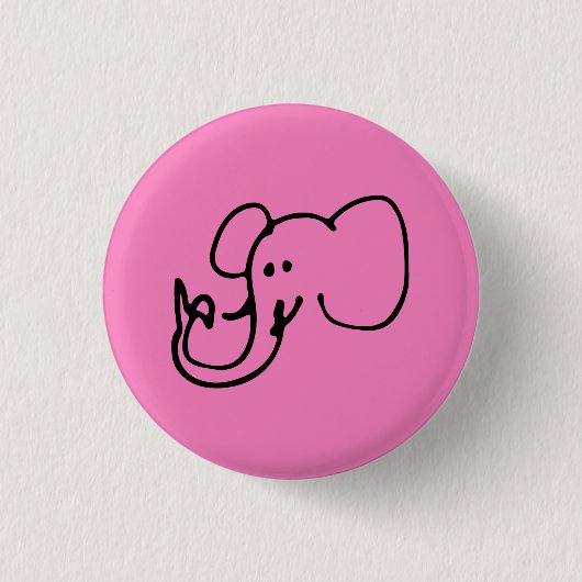 Badge Rond 2,50 Cm Bouton simple de PERSONNE ABAISSÉE (Devant)