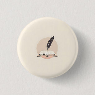 Badge Rond 2,50 Cm Bouton simple pour tous les jours – Réutilisable e