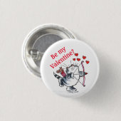Badge Rond 2,50 Cm Bouton - Sois ma Saint Valentin ? (Devant & derrière)