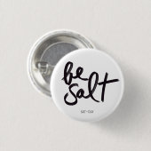 Badge Rond 2,50 Cm Bouton Soit sel + argile (Devant & derrière)