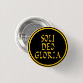 Badge Rond 2,50 Cm Bouton Soli Deo Gloria (Devant & derrière)