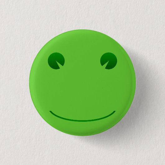 Badge Rond 2,50 Cm Bouton Sourire grenouille (Devant)