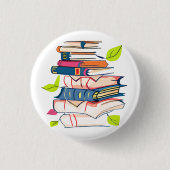 Badge Rond 2,50 Cm Bouton Sprouing Books (Devant)