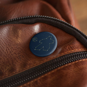 Badge Rond 2,50 Cm Bouton Star Gamer