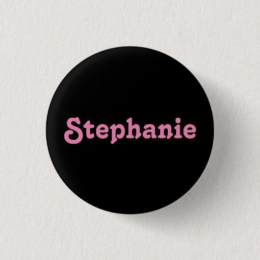 Badge Rond 2,50 Cm Bouton Stephanie (Devant)