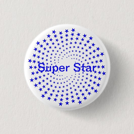 Badge Rond 2,50 Cm Bouton - Super Star Starburst (Devant)
