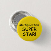 Badge Rond 2,50 Cm Bouton superbe d'étoile de multiplication (Devant & derrière)