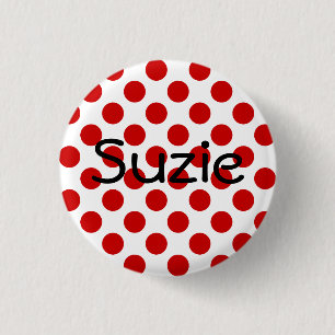 Badge Rond 2,50 Cm Bouton Suzie