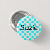 Badge Rond 2,50 Cm Bouton Suzie (Devant & derrière)