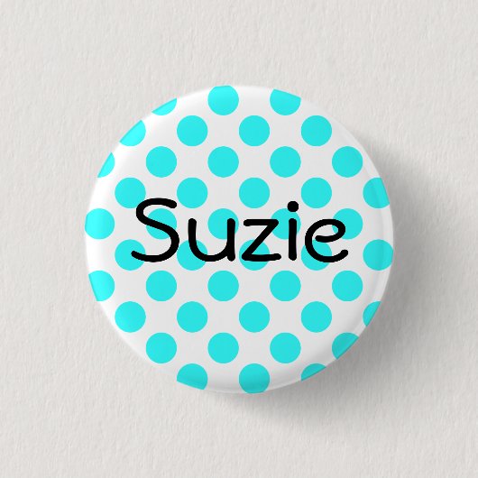 Badge Rond 2,50 Cm Bouton Suzie (Devant)