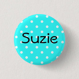 Badge Rond 2,50 Cm Bouton Suzie