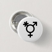 Badge Rond 2,50 Cm Bouton Symbole transgenre (Devant & derrière)