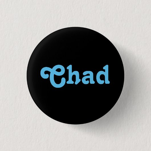 Badge Rond 2,50 Cm Bouton Tchad (Devant)