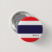 Badge Rond 2,50 Cm Bouton Thaïlande, mode Drapeau thaïlandais patriot (Devant & derrière)