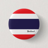 Badge Rond 2,50 Cm Bouton Thaïlande, mode Drapeau thaïlandais patriot (Devant)