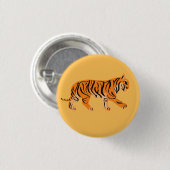 Badge Rond 2,50 Cm Bouton Tiger (Devant & derrière)