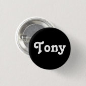 Badge Rond 2,50 Cm Bouton Tony (Devant & derrière)