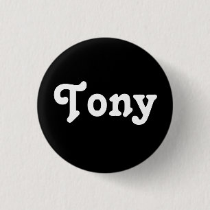 Badge Rond 2,50 Cm Bouton Tony
