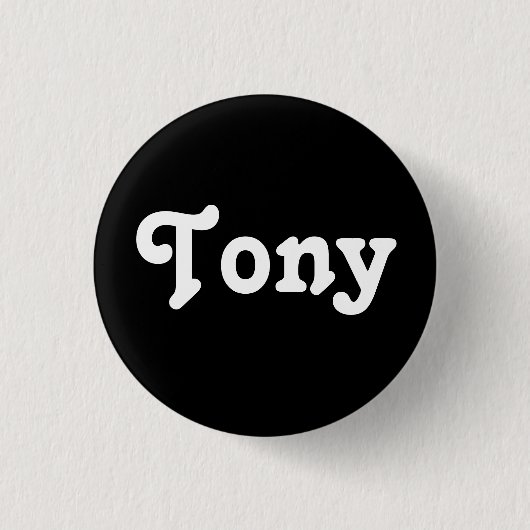 Badge Rond 2,50 Cm Bouton Tony (Devant)