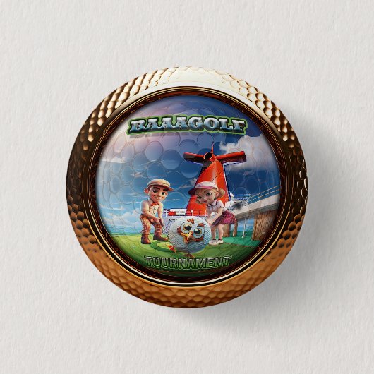 Badge Rond 2,50 Cm Bouton Tournoi Bagaalf (Devant)