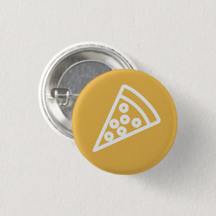 Badge Rond 2,50 Cm Bouton tranche de pizza