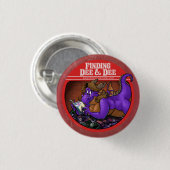 Badge Rond 2,50 Cm Bouton Trouver Dee & Dee (Devant & derrière)