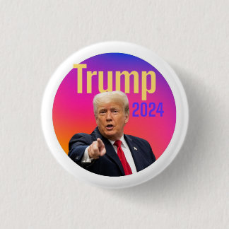 Badge Rond 2,50 Cm Bouton Trump 2024