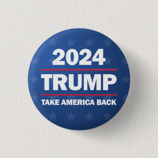 Badge Rond 2,50 Cm Bouton Trump 2024 Reprenez l'Amérique