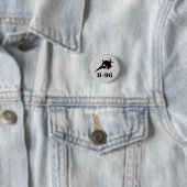 Badge Rond 2,50 Cm Bouton U96 Espadon (En situation)