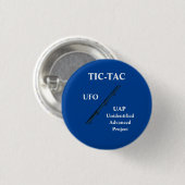 Badge Rond 2,50 Cm Bouton UAP TIC-TAC UFO (Devant & derrière)