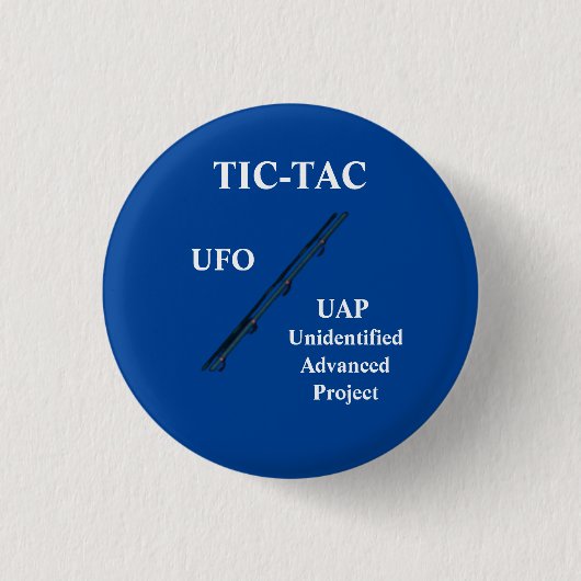 Badge Rond 2,50 Cm Bouton UAP TIC-TAC UFO (Devant)